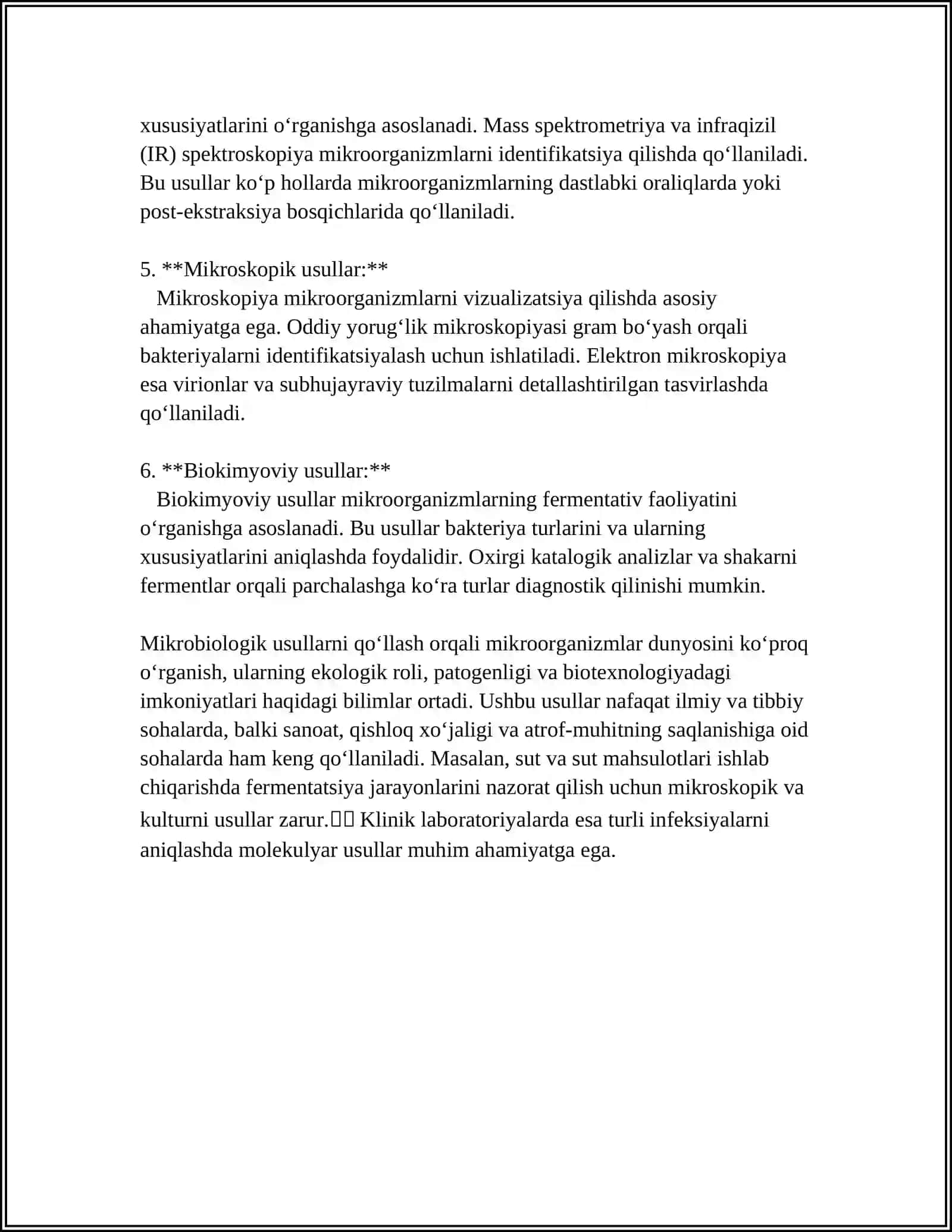 ORGANIZMNI CHINIQTIRISH USULLARI 4