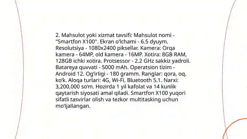 Korxona biznes rejasi 4