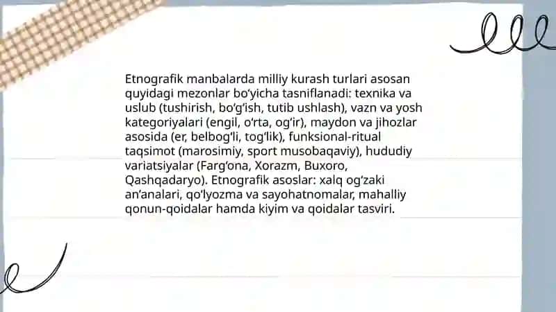 Milliy kurash turlarining rivojlanish tarixi 4