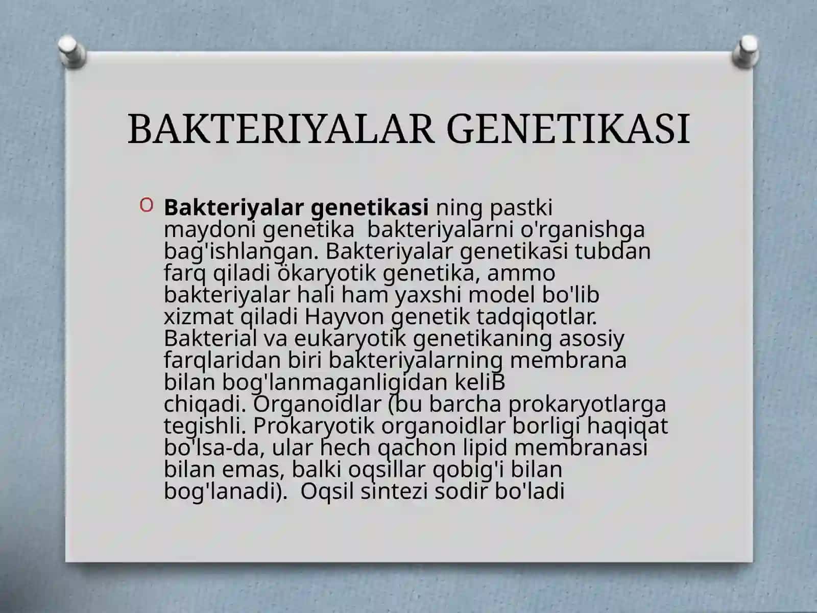 Bakteriyalarning genetikasi 4