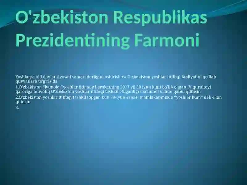 Yoshlarga oid davlat siyosati 4