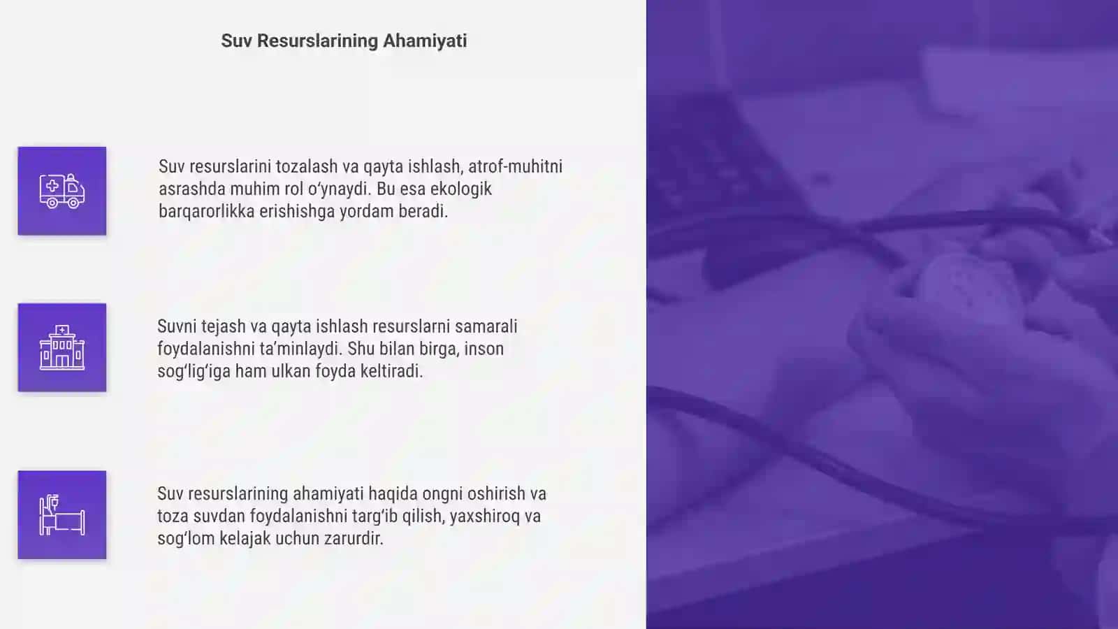 Suv resurslarini tozalab qayta qo‘llash 4