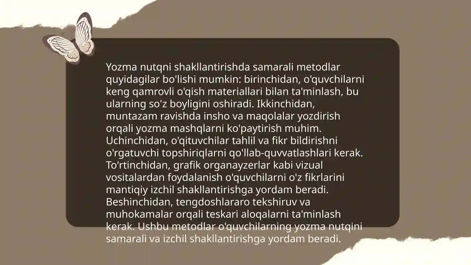 Ogʻzaki va yozma nutqni oʻstirish 4
