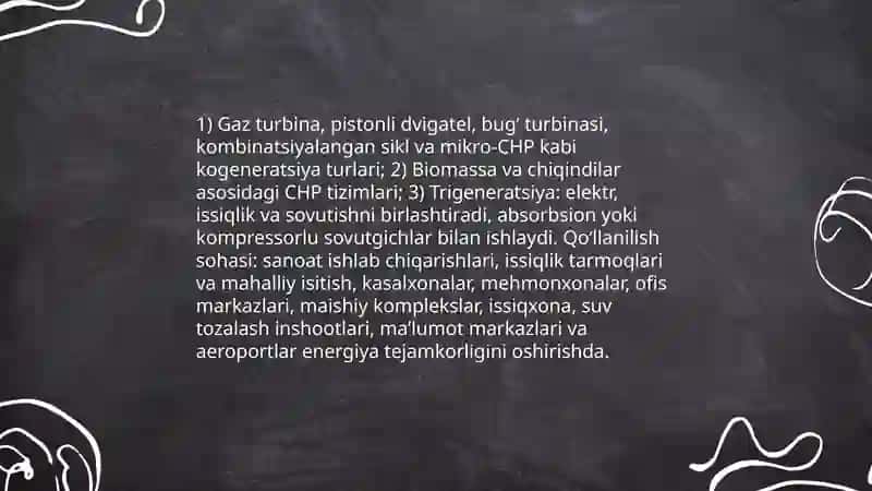 Kogeneratsiya tizimlari 4