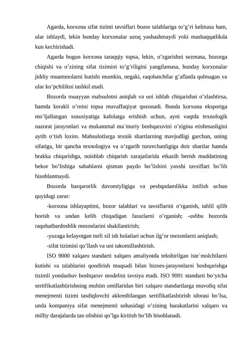 Sifat menejmenti tizimiga talablar 4