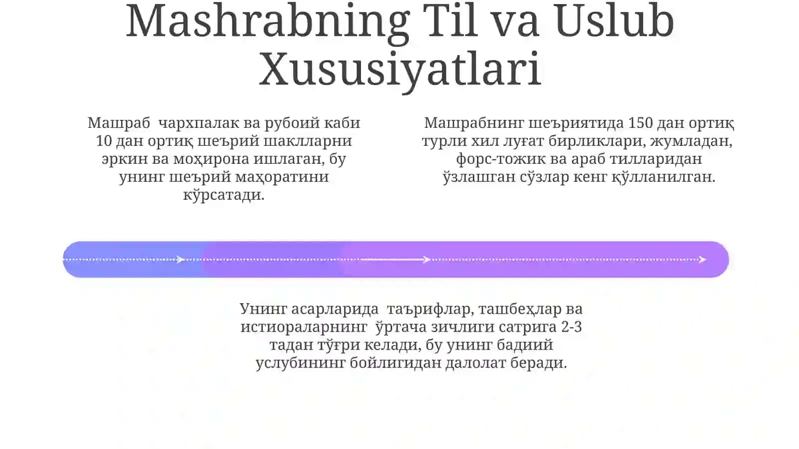 Boborahim Mashrab o'zbek mumtoz adabiyotining yirik vakili 4