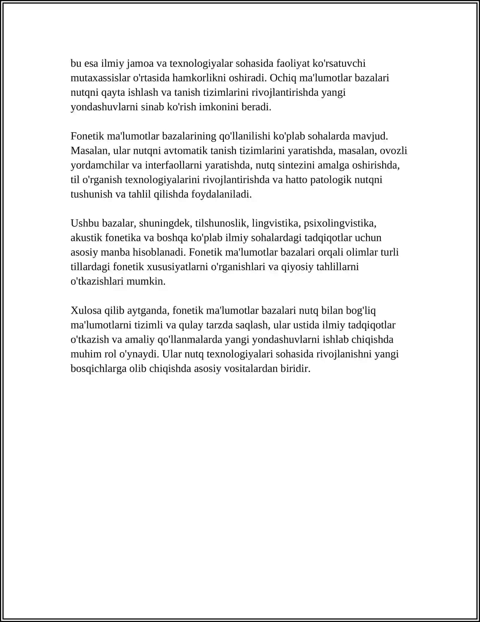 Fonetik ma'lumotlar bazalari 4