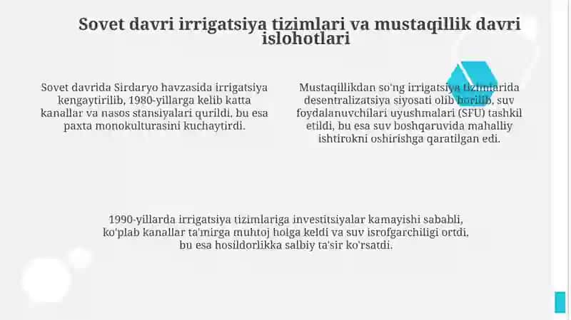 Sirdaryo havzasida irrigatsiya va melioratsiya 4