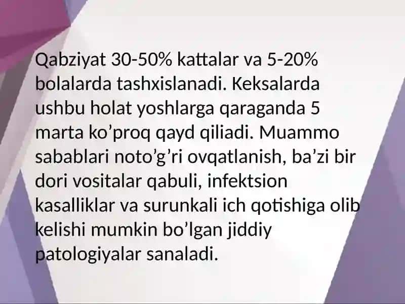 Bolalarda ich qotish sindromi 4