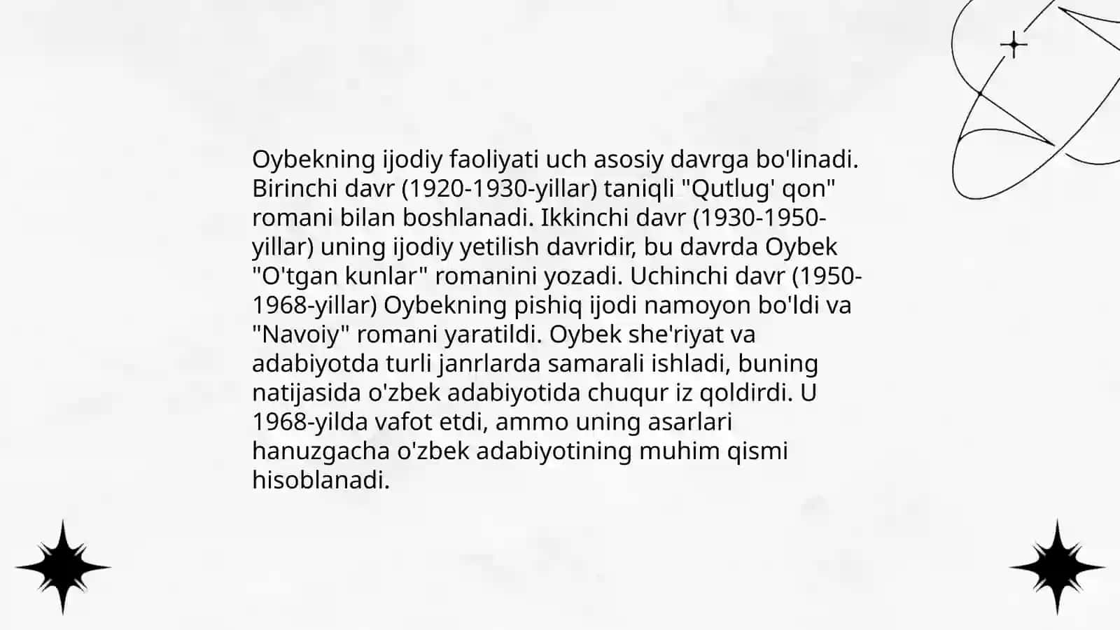 Oybek hayoti va ijodi 4