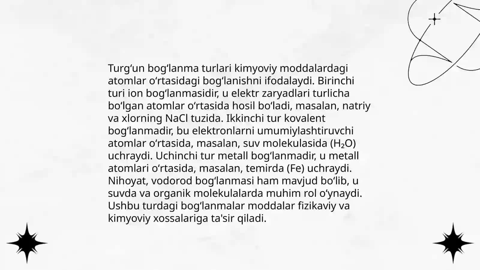 Siz birikmasi va turgʻun bogʻlanma 4