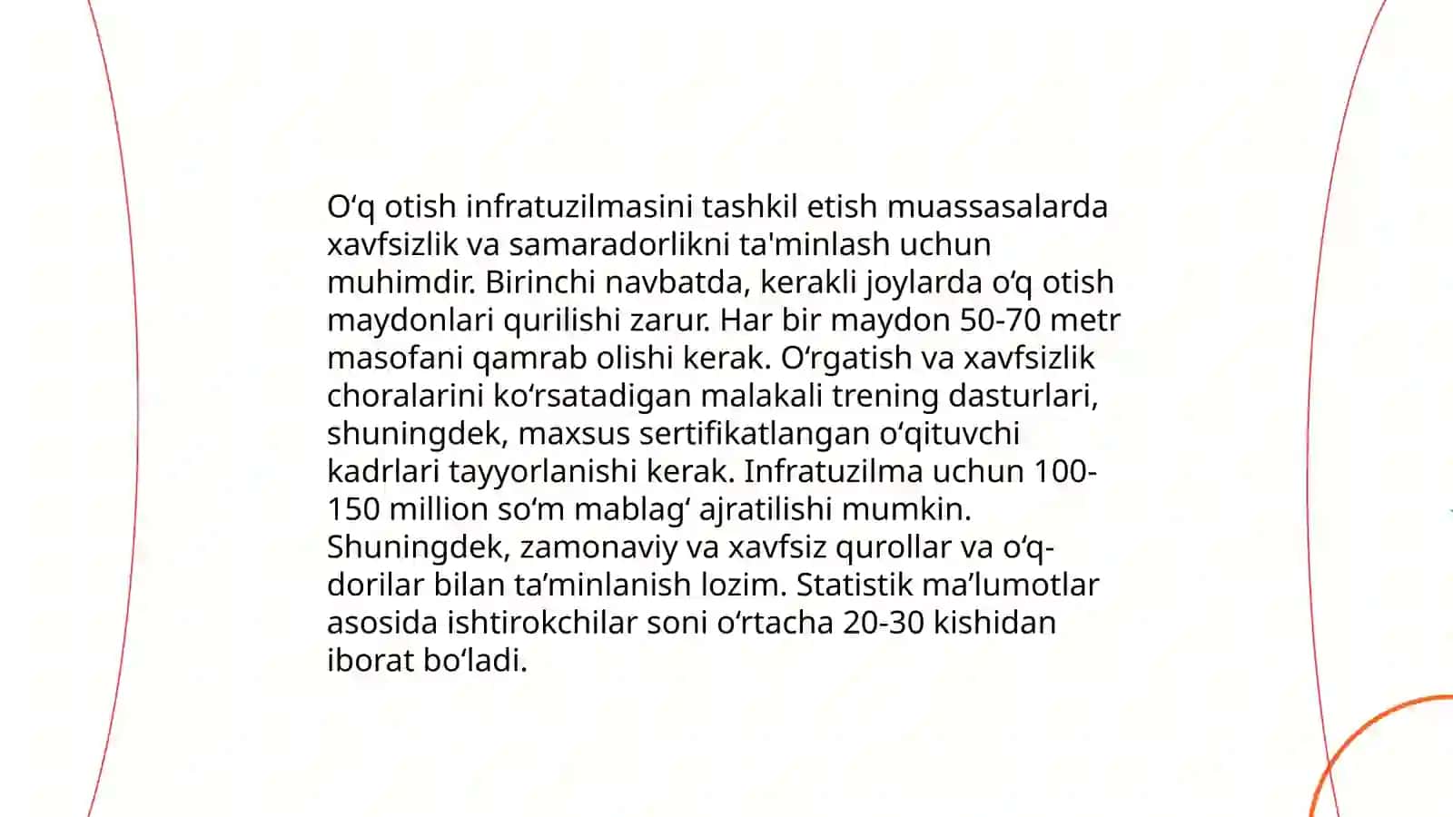 Oʻq otish mashgʻulotlarini tashkil etish 4