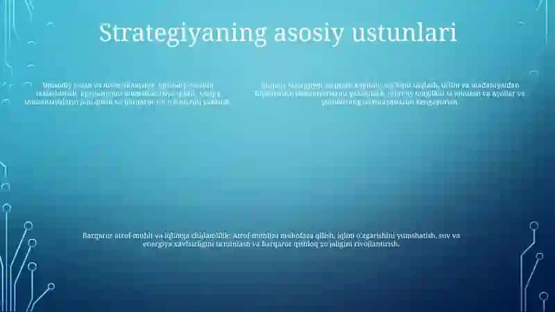 O'Zbekiston - 2030" Strageyasi 4