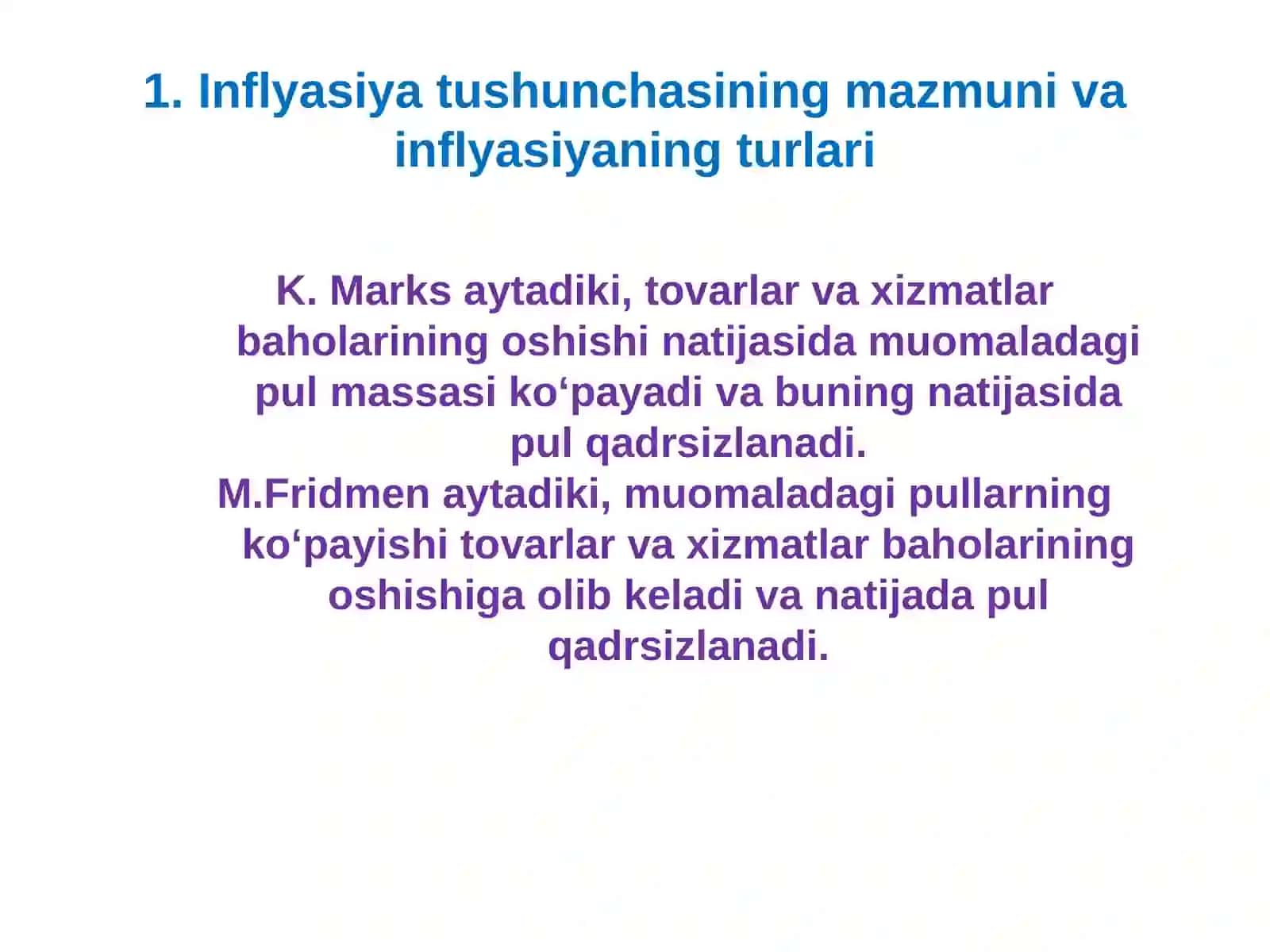Inflyasiya va unga qarshi kurashish yo‘llari 4
