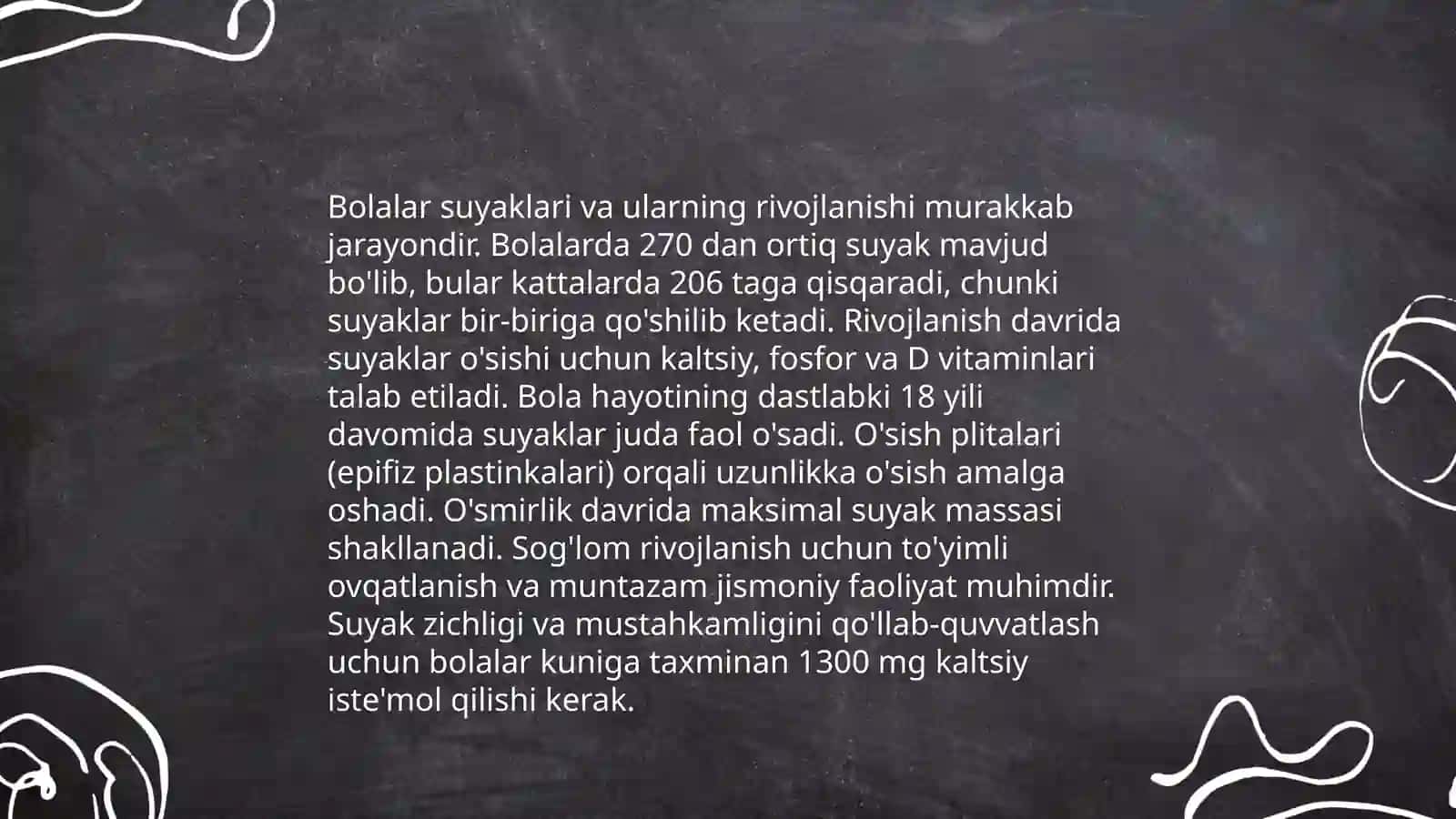 Suyaklarning tuzilishi 4