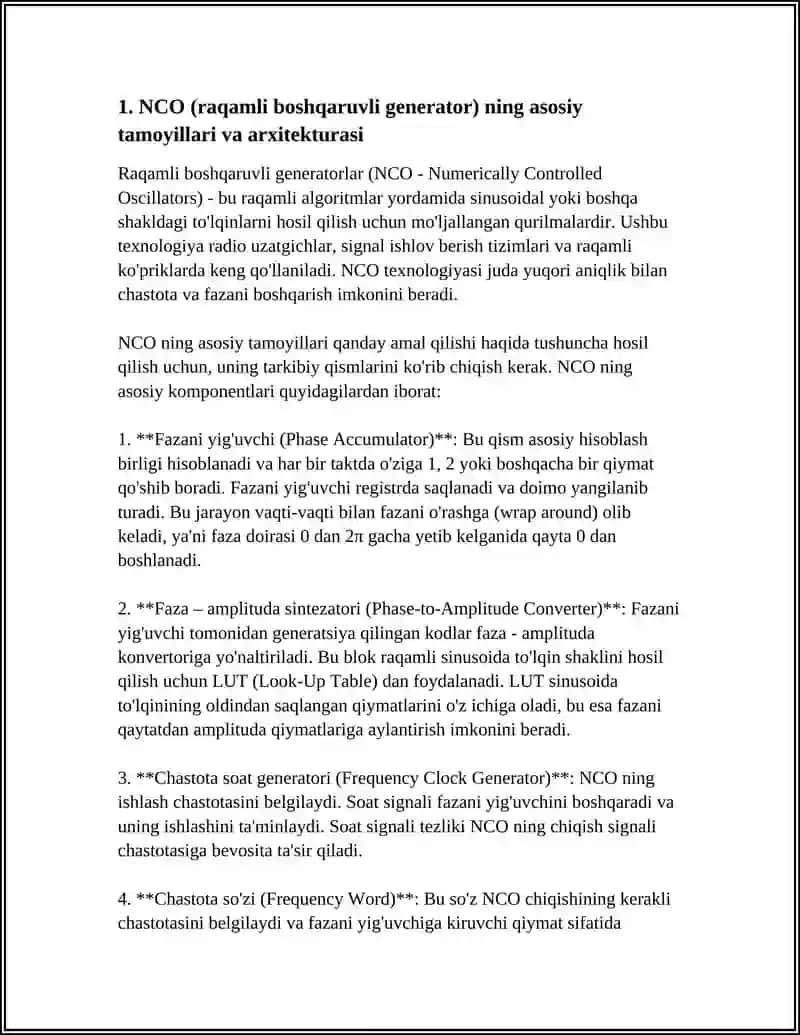 RAQAMLI BOSHQARUVLI GENERATORLAR (NCO) 4