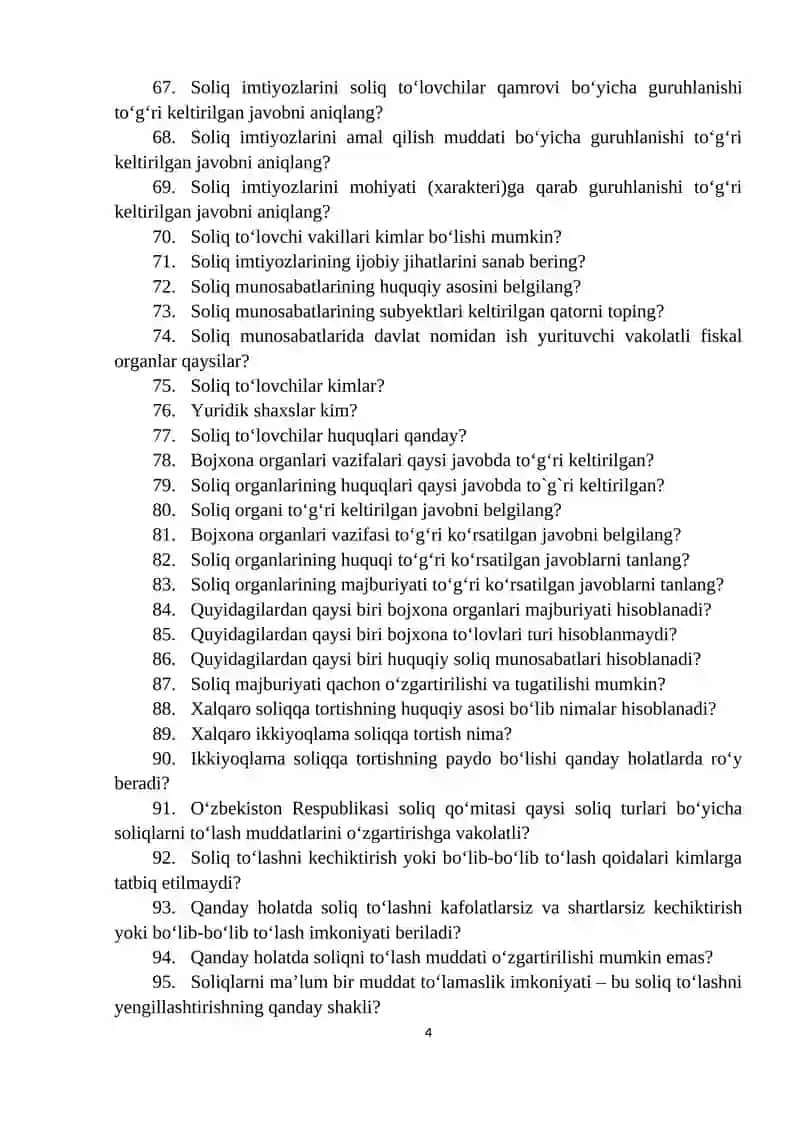 Soliqqa kirish fani 4
