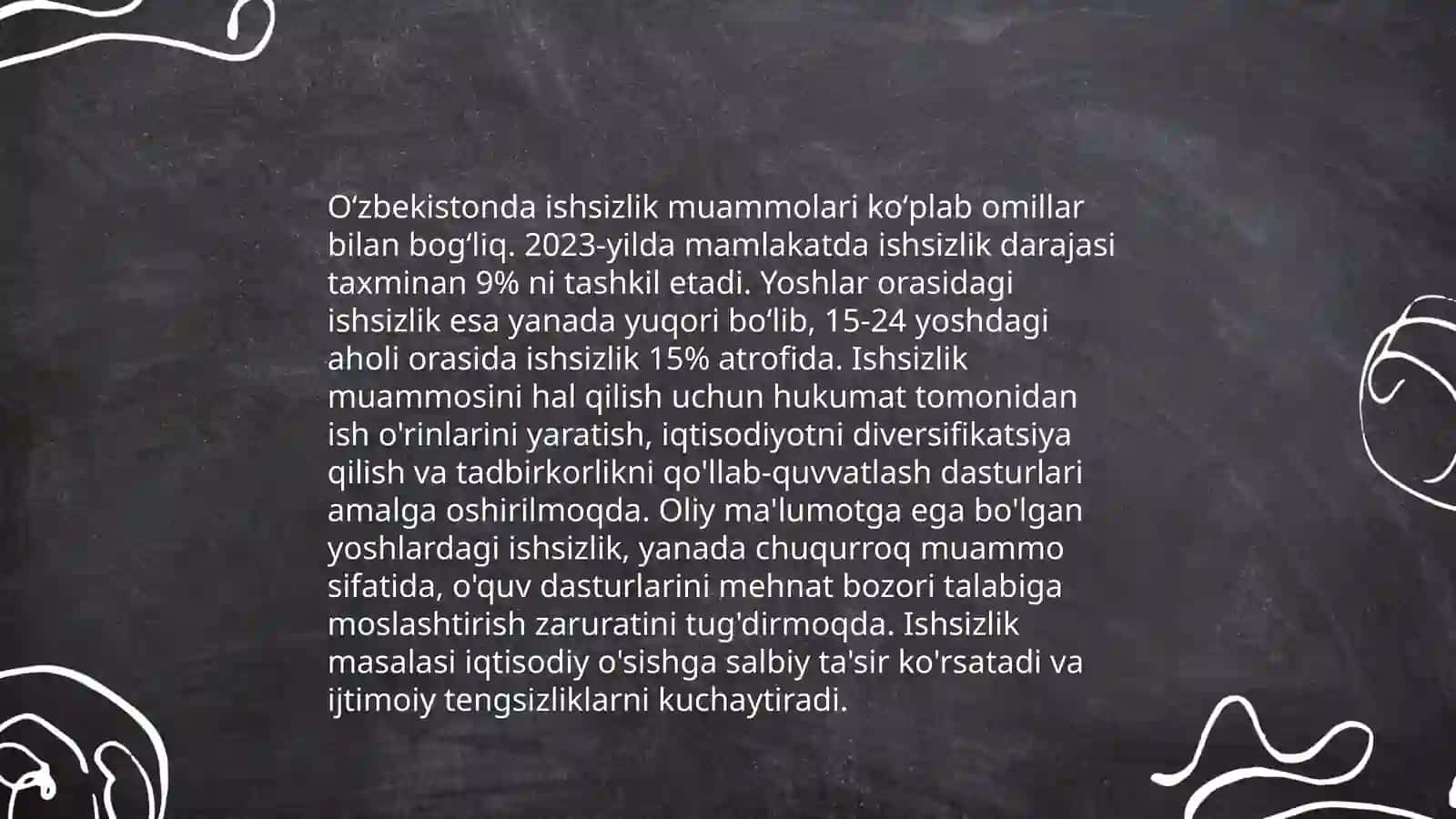 Bandlikni boshqarish muammolari 4