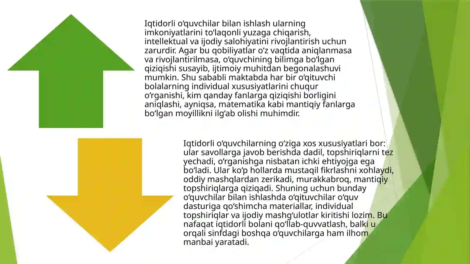 Boshlang‘ich sinfda matematikadan iqtidorli o‘quvchilar bilan ishlash mashg‘ulot ishlanmasi 4
