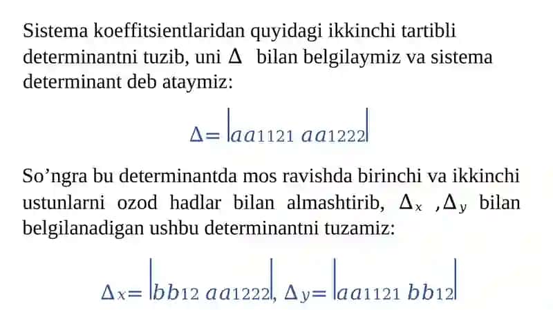 Chiziqli Tenglamalar Sistemasi 4