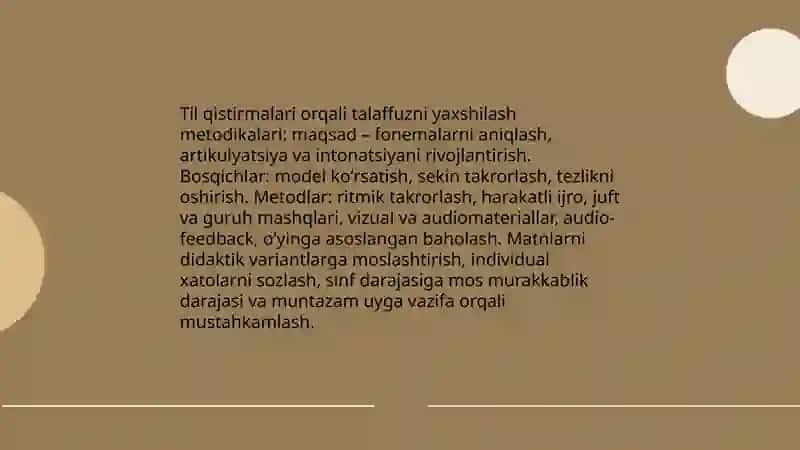 Boshlangʻich sinf ona tili DTS 4