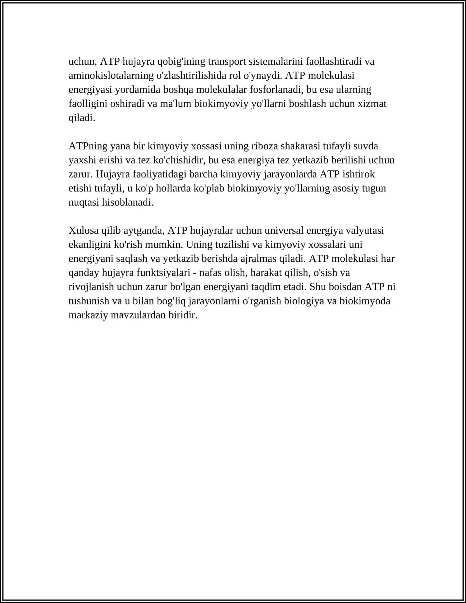 ATP-Hujayraning Universal Energiya Valyutasi 4