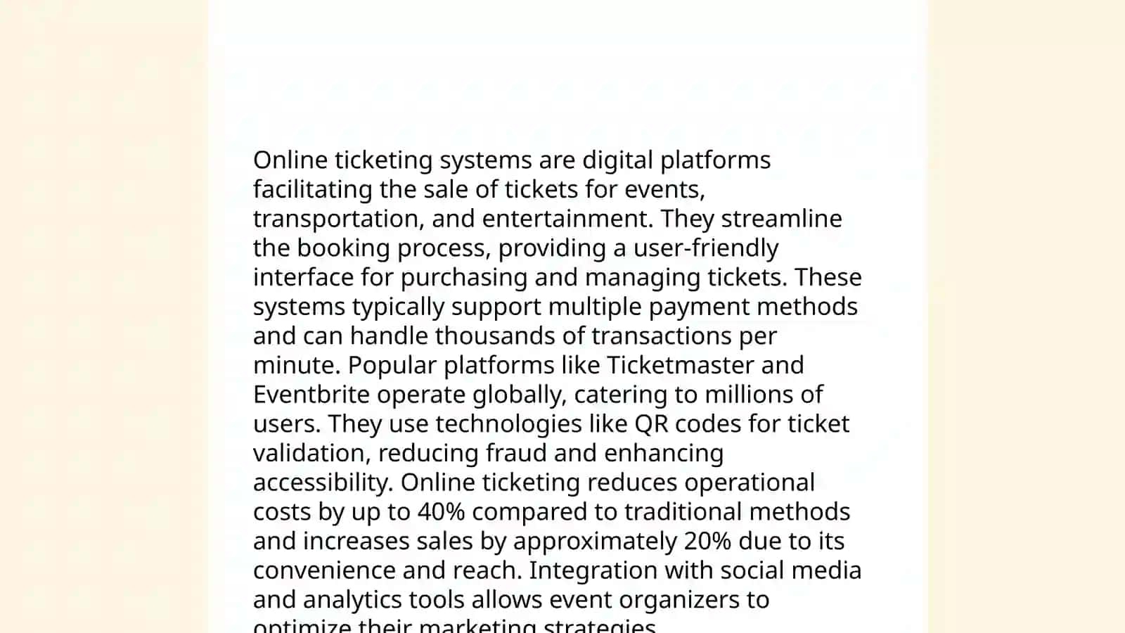 Ticket Pricing Strategies 4