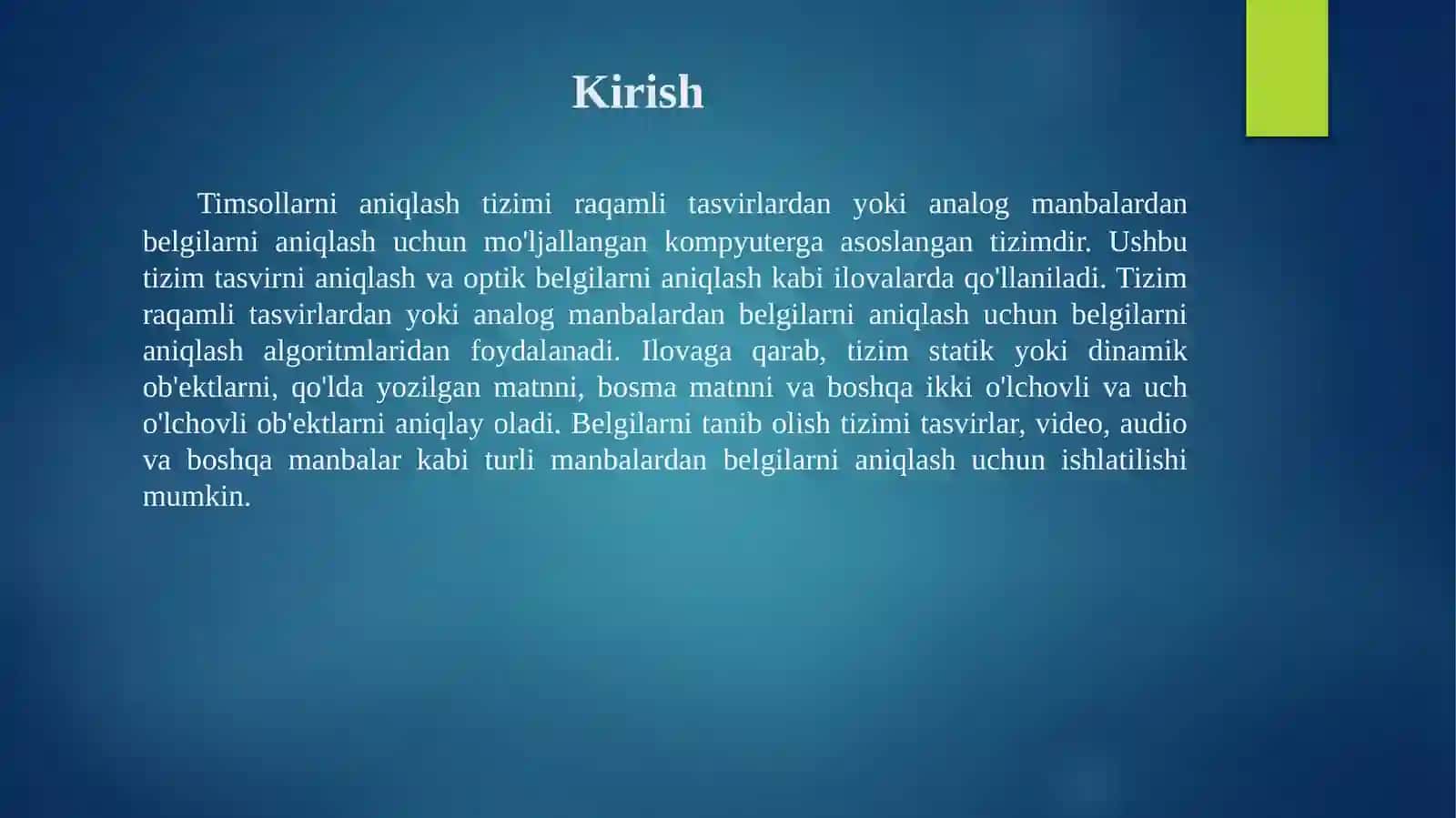 TIMSOLLARNI ANGLOVCHI TIZIMLAR 4