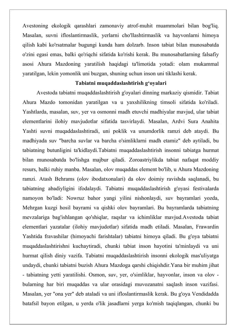 Avestoda ekologiya masalalari 4