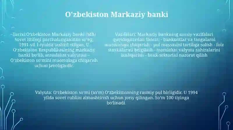 O'Zbekiston Respublikasi Pul Tizimi Va Elementlari 4
