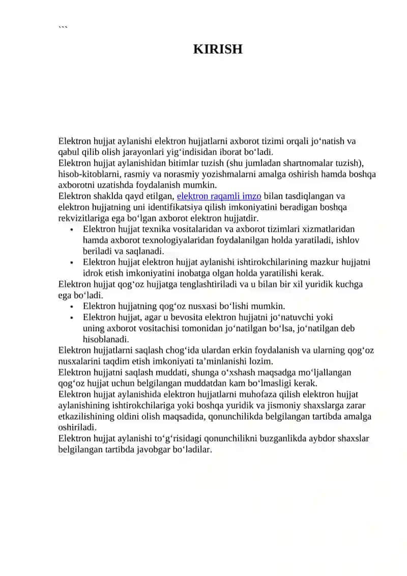 IAKT fanidan mustaqil ish 4