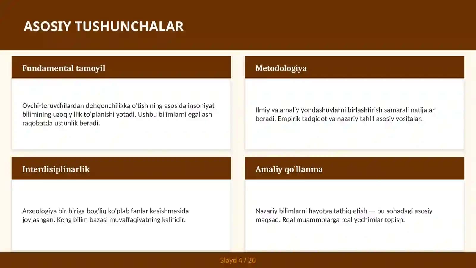KIRISH: Ovchi-teruvchilardan dehqonchilikka o'tish 4