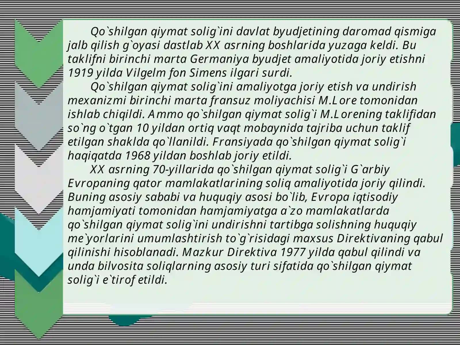 Qo`shilgan qiymat solig`i 4