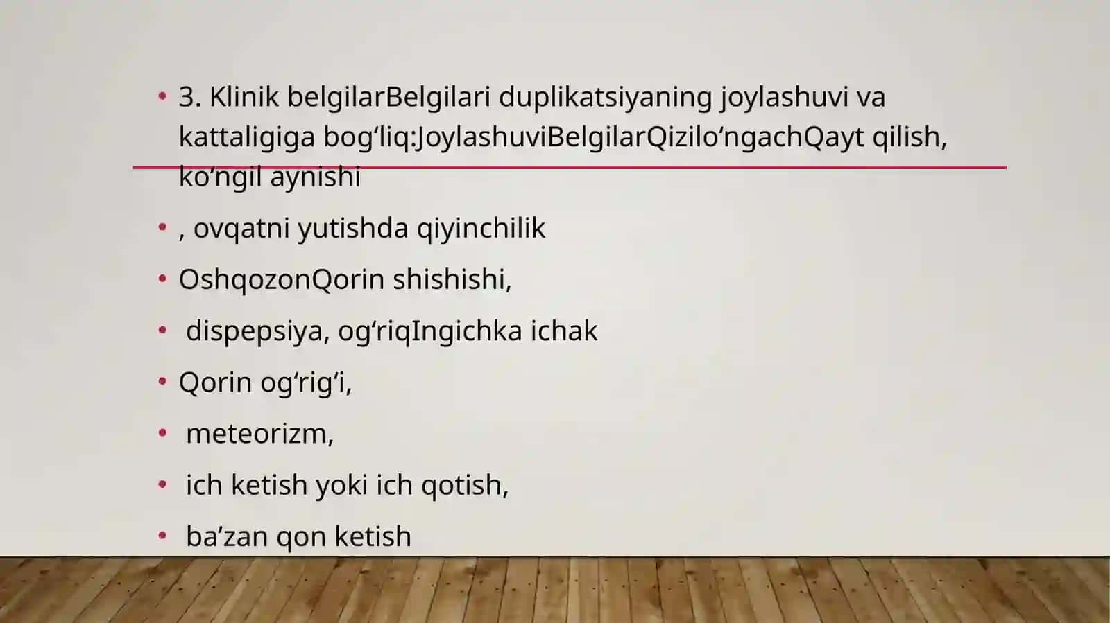 Hazmqilish nayining ikkilanishi 4