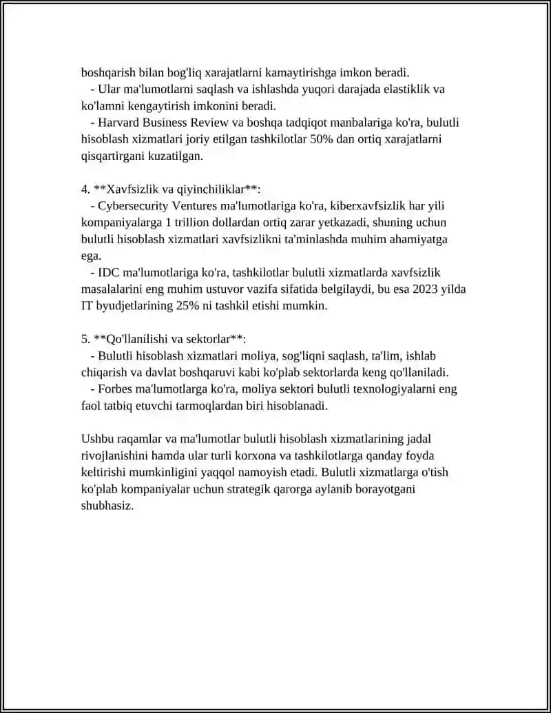 BULUTLI TEXNOLOGIYALARNING ASOSIY TURLARI 4
