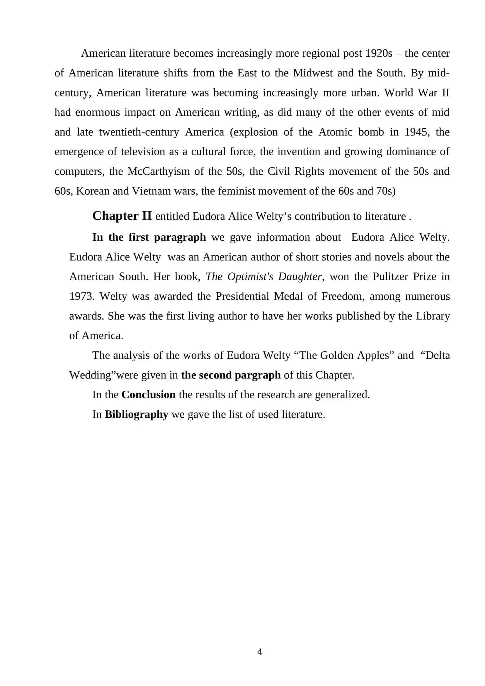 The second world war in american literature 4