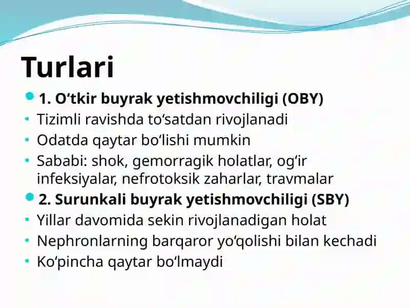 Buyrakyetishmovchiligida hamshiralik parvarishi 4