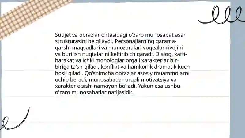 Badiiy asar suujeti 4