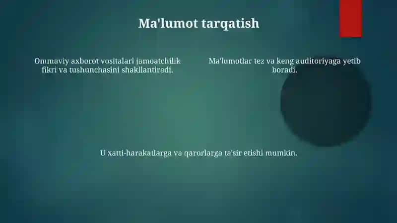 Medianing auditoriyaga ta'siri 4