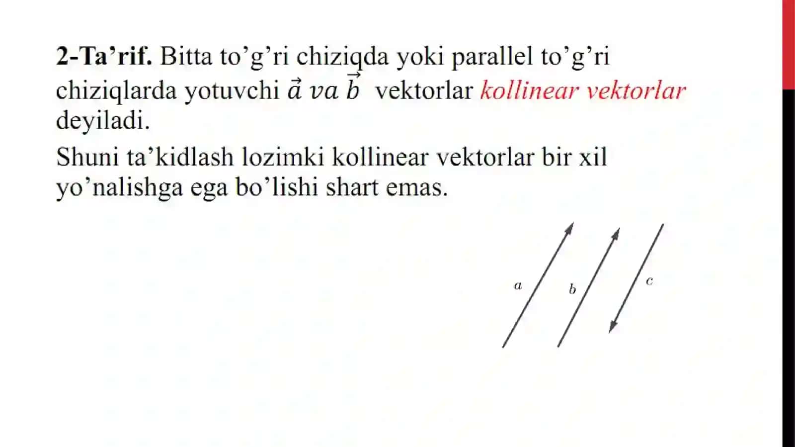 Vektorlar algebrasi 4