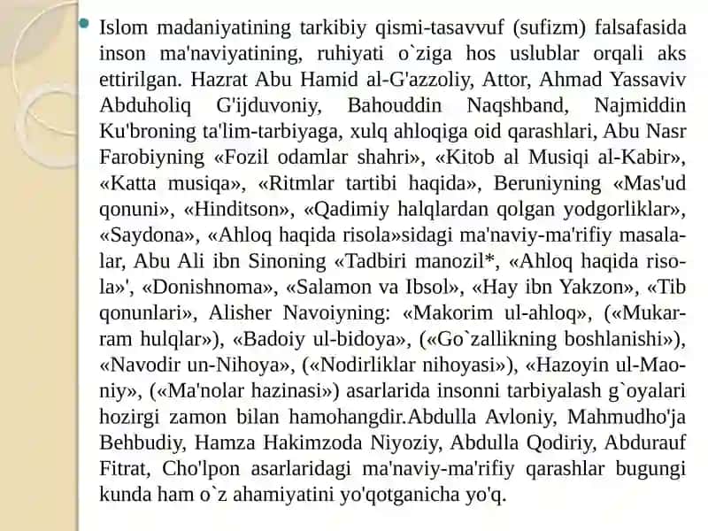 Tarbiyajarayonining mohiyati va mazmuni 4