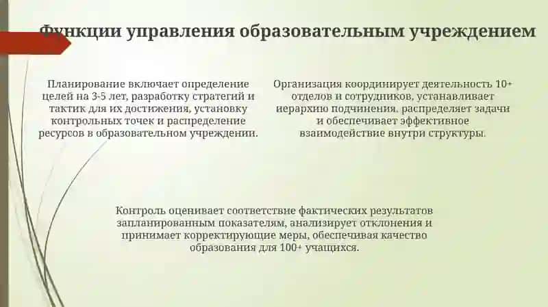 Основы управления образовательным учреждением 4