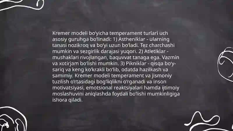 Krechmerning temperament nazariyasi 4
