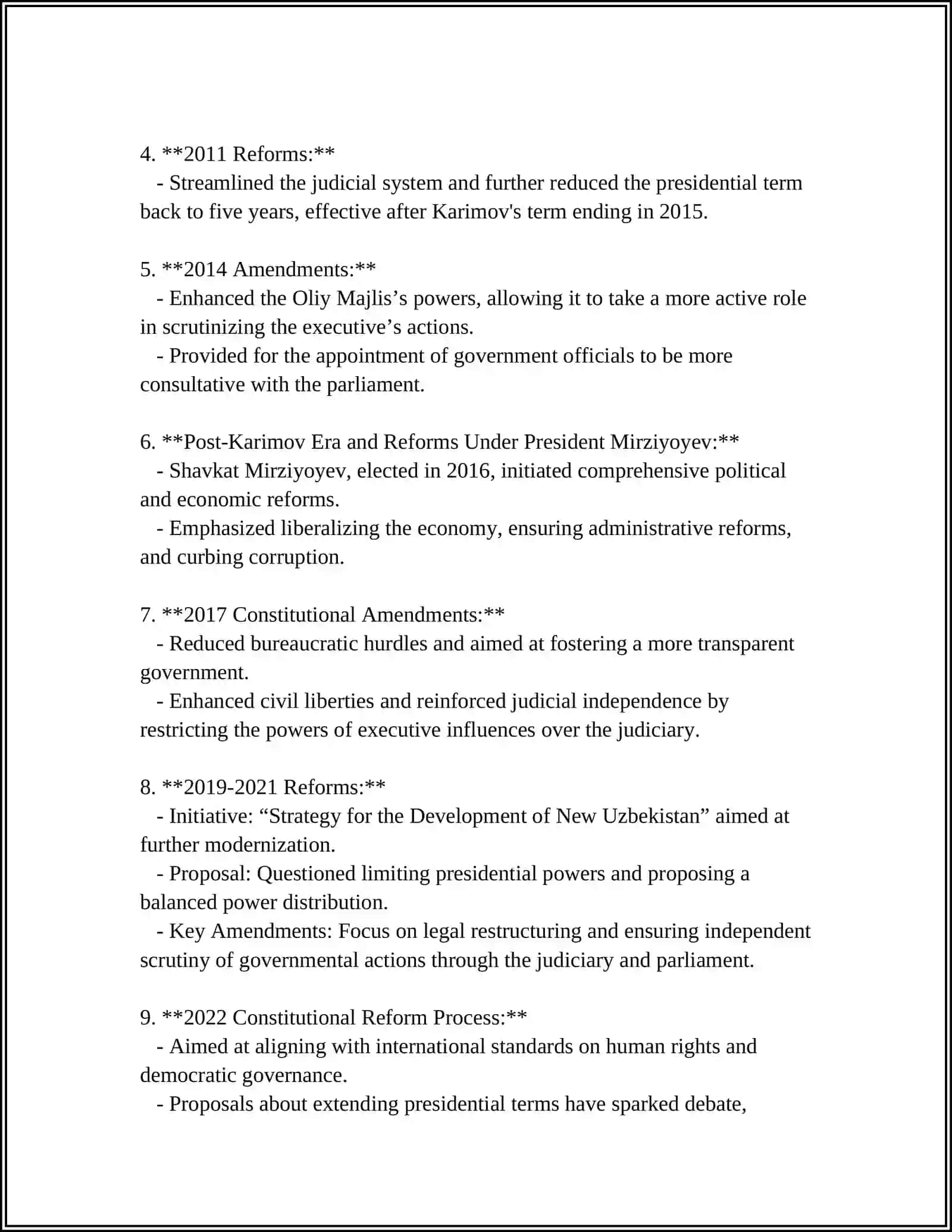 LEGISLATION IN UZBEKISTAN 4