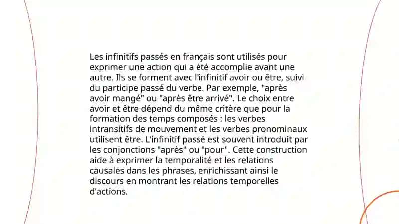 Formes non personneles des verbes en français 4