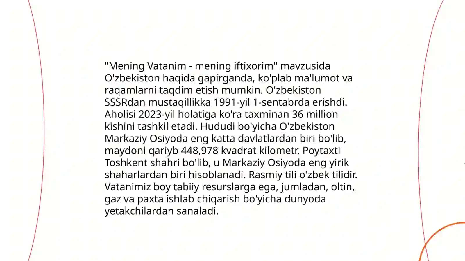 Oʻzbekiston mening vatanim 4