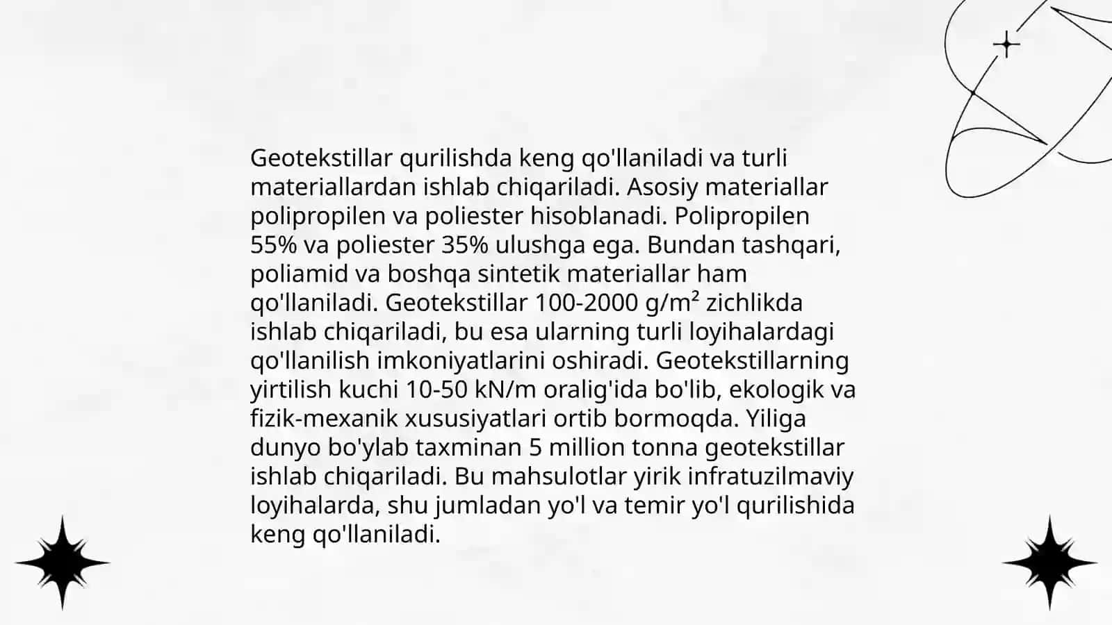 Geotextizimlar tógrisida tushuncha 4