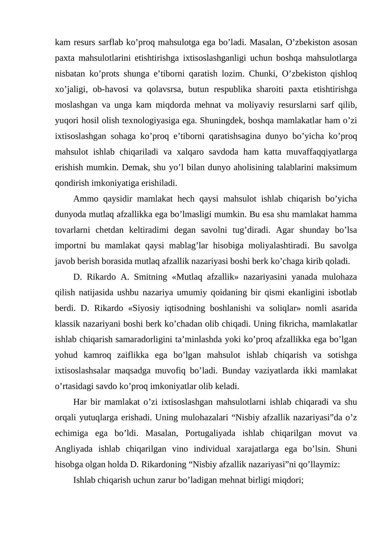 Xalqaro savdo nazariyasi 4