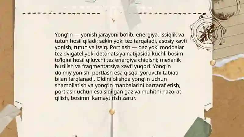 Davlat yong’in nazorati Yong’inlar va portlashlar 4
