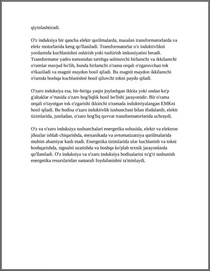 ÒZ INDUKSIYA VA ÒZARO INDUKSIYA 4